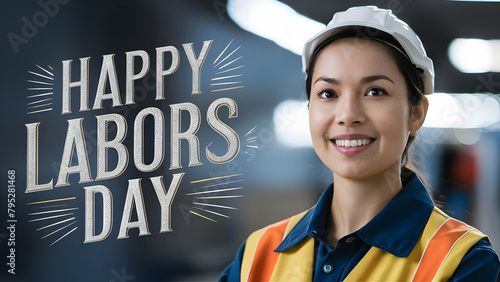 Happy Labors day 1st May , celebrating international labor day  photo