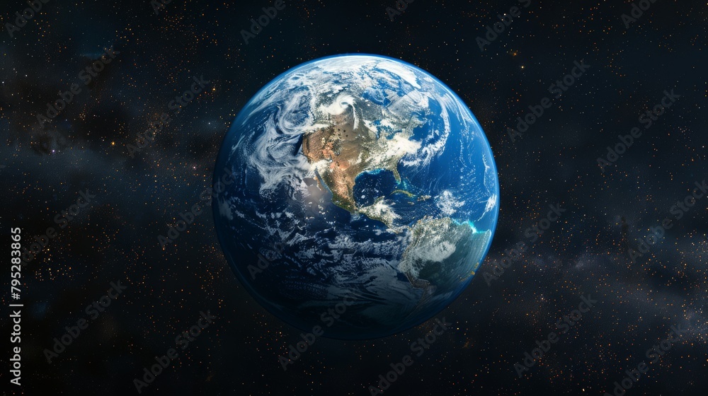 Celestial Dance: Earths Glowing Embrace. Generative AI Celestial Dance: Earths Glowing Embrace. Generative AI