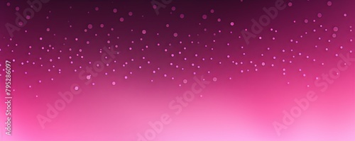 Pink color gradient dark grainy background white vibrant abstract spots on black noise texture effect blank empty pattern with copy space for product 
