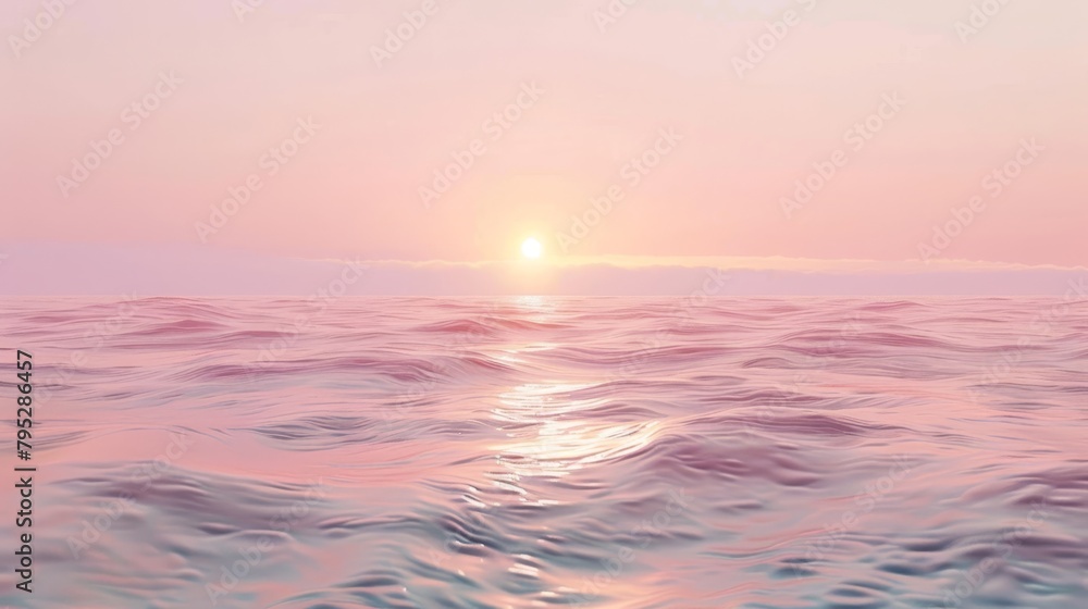 Serene waters at dusk: Gentle waves, perfect for wellness and meditation content.