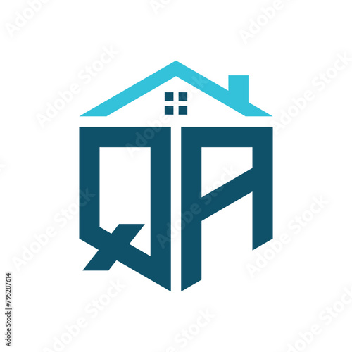 QA House Logo Design Template. Letter QA Logo for Real Estate, Construction or any House Related Business