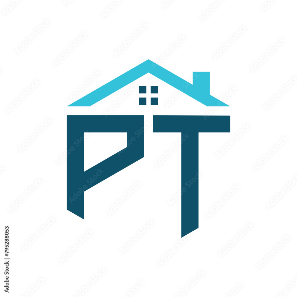 PT House Logo Design Template. Letter PT Logo for Real Estate, Construction or any House Related Business PT House Logo Design Template. Letter PT Logo for Real Estate, Construction or any House Related Business