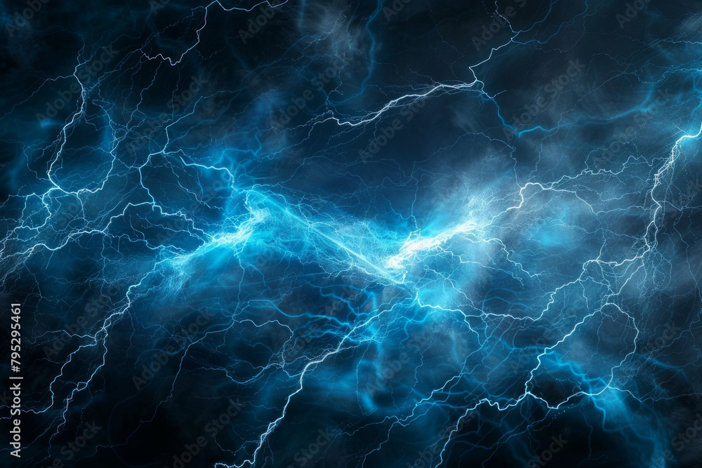 Blue lightning lines for background, visually striking