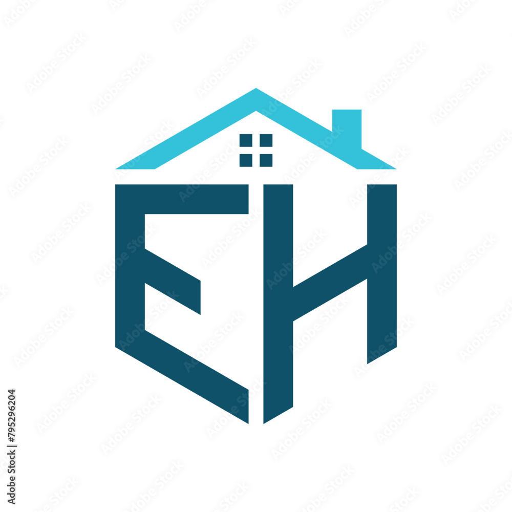 EH House Logo Design Template. Letter EH Logo for Real Estate, Construction or any House Related Business EH House Logo Design Template. Letter EH Logo for Real Estate, Construction or any House Related Business