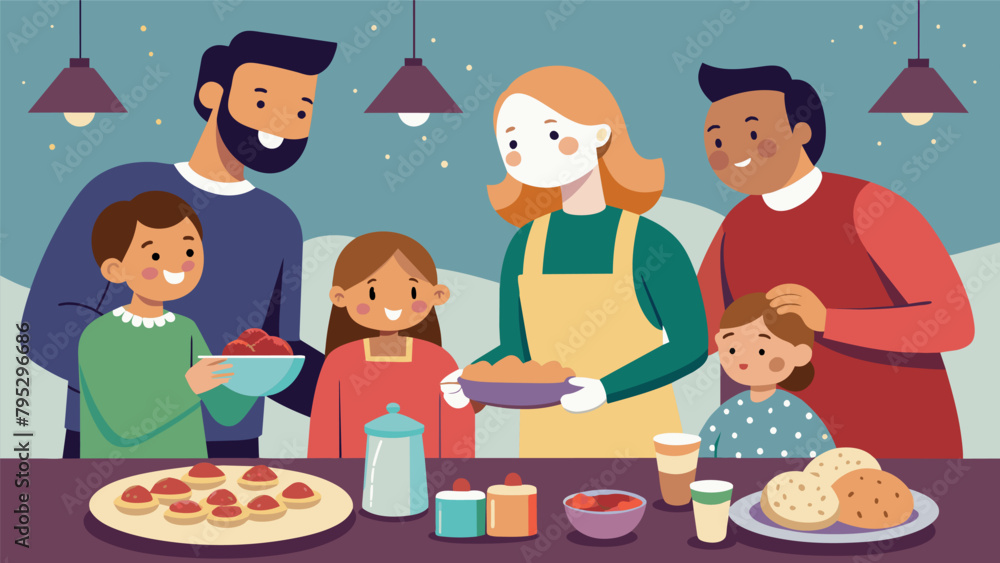 As their annual tradition the Johnson family invites neighbors over to join in on a day of cookie decorating and swapping secret family