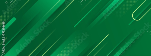 Colorful banner background, shape, green gradient, abstract background. Vector eps 10