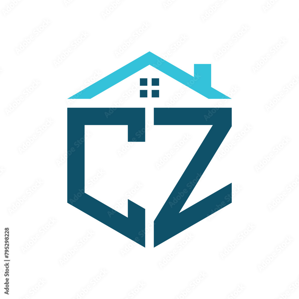CZ House Logo Design Template. Letter CZ Logo for Real Estate, Construction or any House Related Business CZ House Logo Design Template. Letter CZ Logo for Real Estate, Construction or any House Related Business