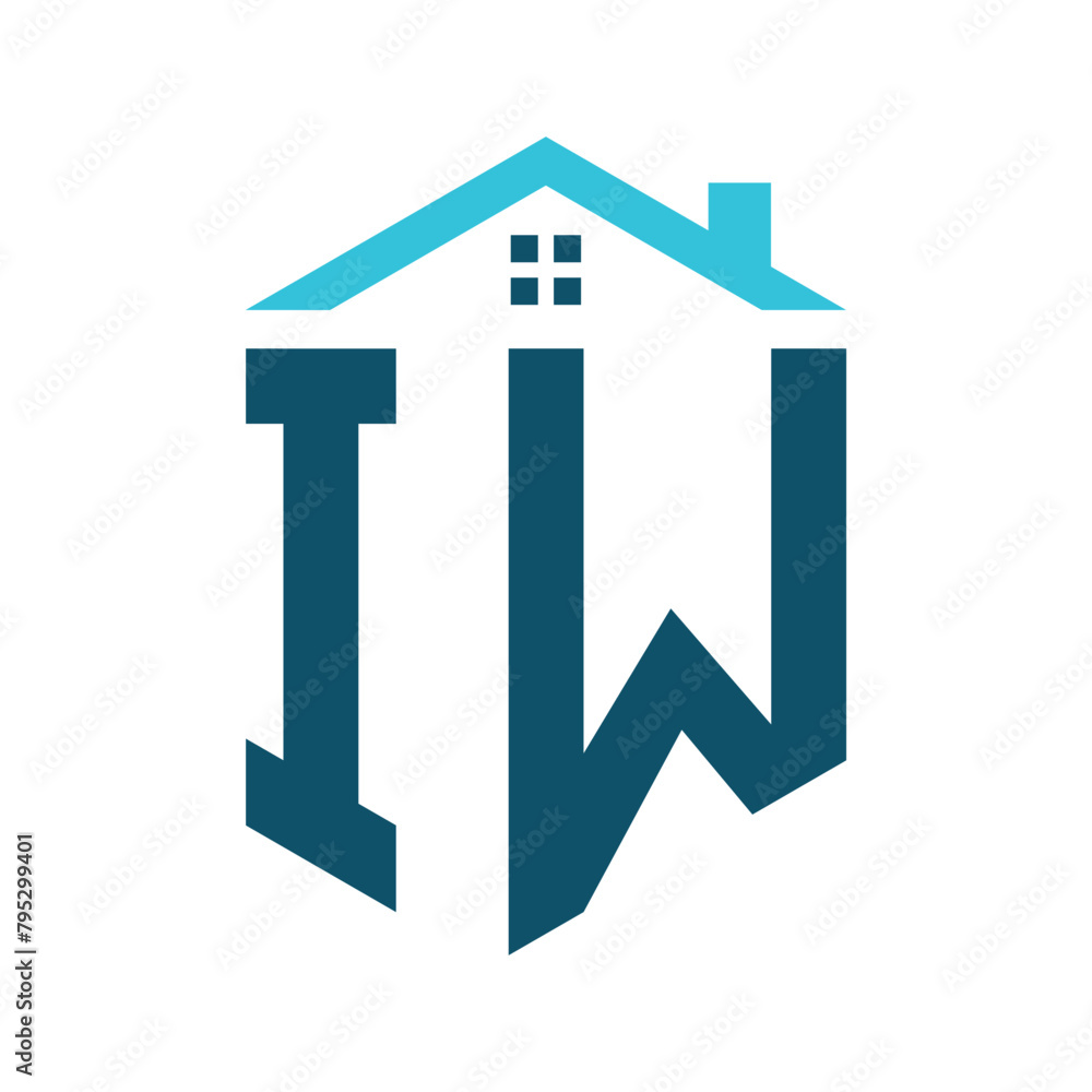 IW House Logo Design Template. Letter IW Logo for Real Estate, Construction or any House Related Business IW House Logo Design Template. Letter IW Logo for Real Estate, Construction or any House Related Business