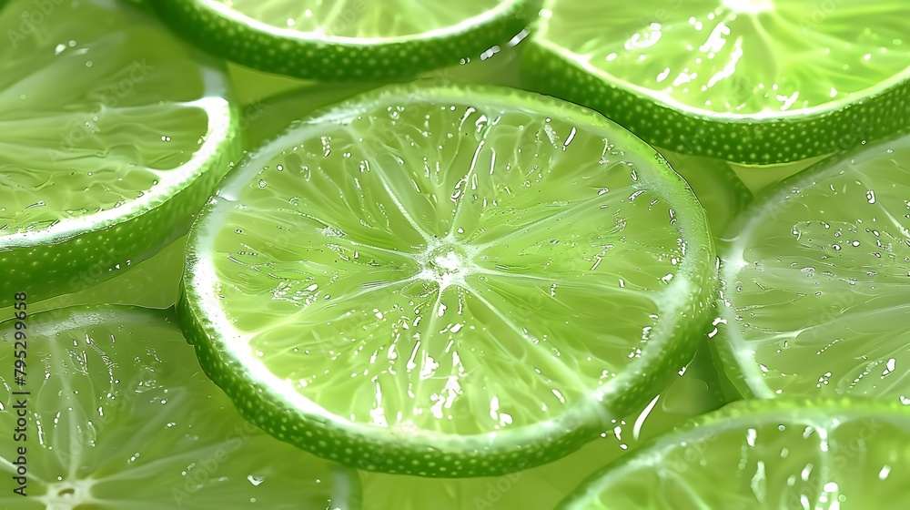 Close up of vibrant green, yellow, and blue color palette, lemon slices and ice cubes in water. For Design, Background, Cover, Poster, Banner, PPT, KV design, Wallpaper Close up of vibrant green, yellow, and blue color palette, lemon slices and ice cubes in water. For Design, Background, Cover, Poster, Banner, PPT, KV design, Wallpaper