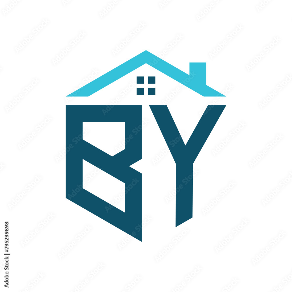 BY House Logo Design Template. Letter BY Logo for Real Estate, Construction or any House Related Business BY House Logo Design Template. Letter BY Logo for Real Estate, Construction or any House Related Business