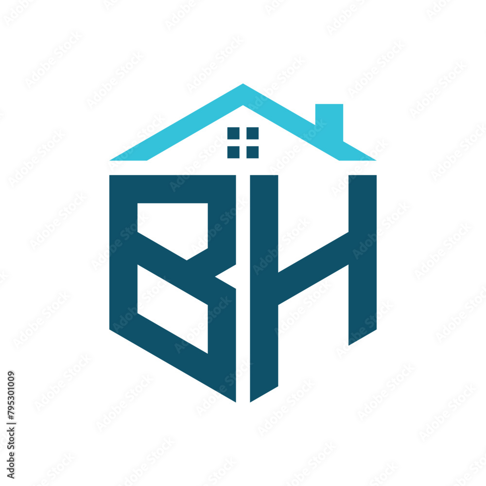 BH House Logo Design Template. Letter BH Logo for Real Estate, Construction or any House Related Business BH House Logo Design Template. Letter BH Logo for Real Estate, Construction or any House Related Business