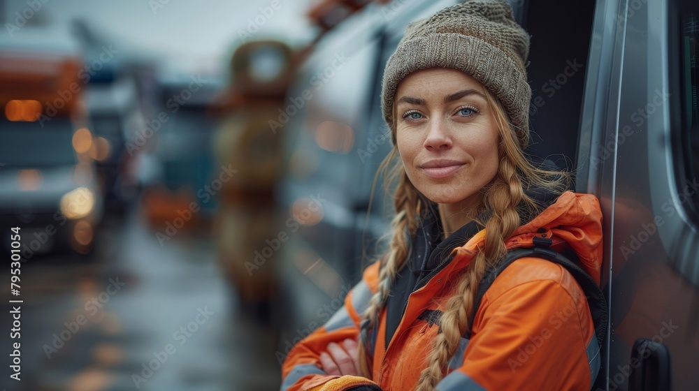 Fototapeta premium The Braided Voyager. Generative AI