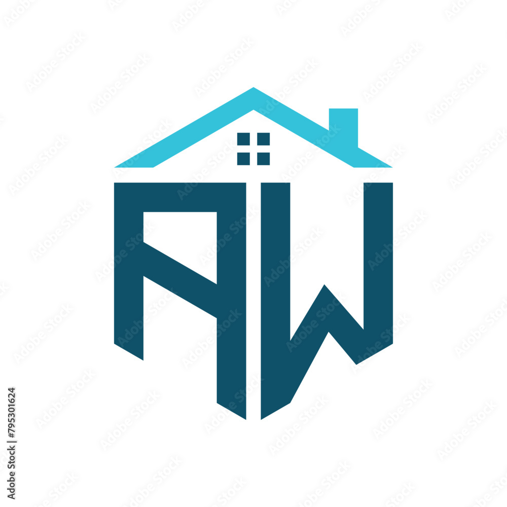 AW House Logo Design Template. Letter AW Logo for Real Estate, Construction or any House Related Business AW House Logo Design Template. Letter AW Logo for Real Estate, Construction or any House Related Business