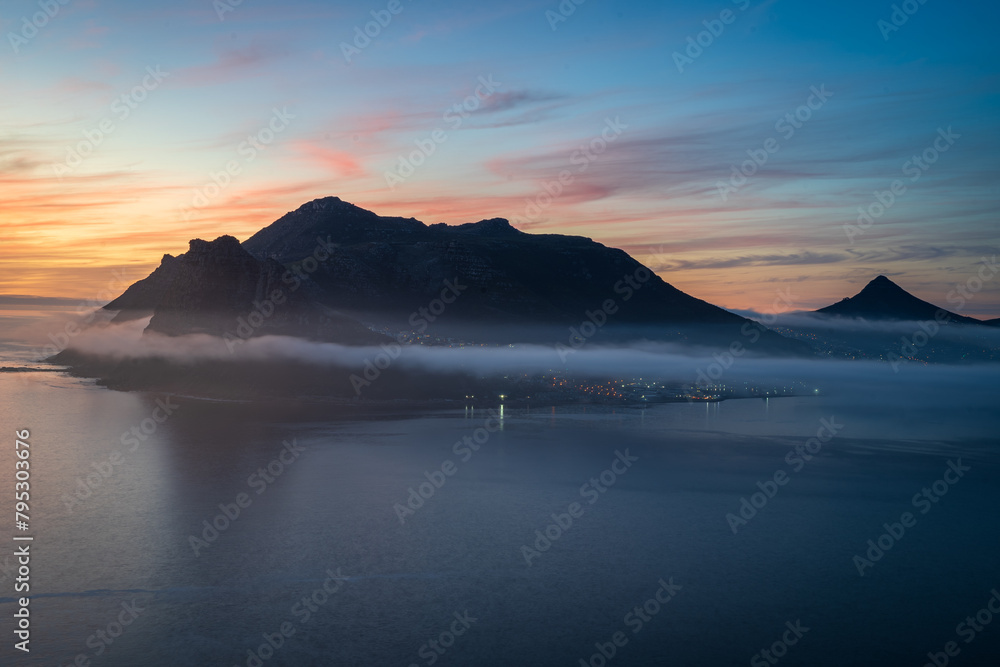 Sunset over Hout Bay, Cape Town, South Africa