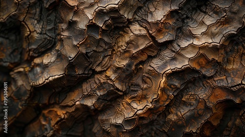Majestic Jurinthree Tree Intricate Bark Textures Revealed in Macro Detail