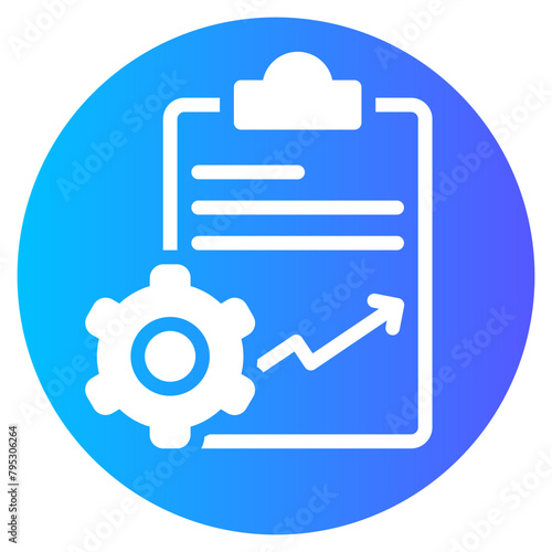 project management gradient icon