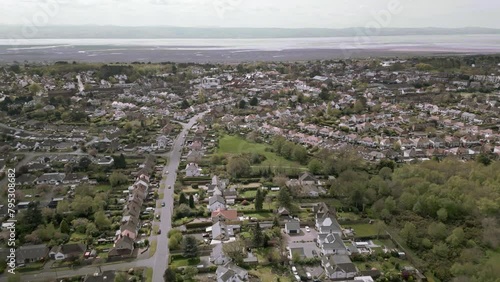 Housing in Heswall town center on the Wirral, Merseyside, England photo