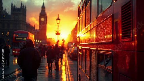 Rush hour in London.