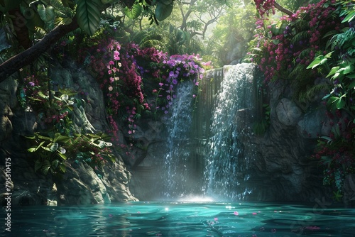 A secluded waterfall