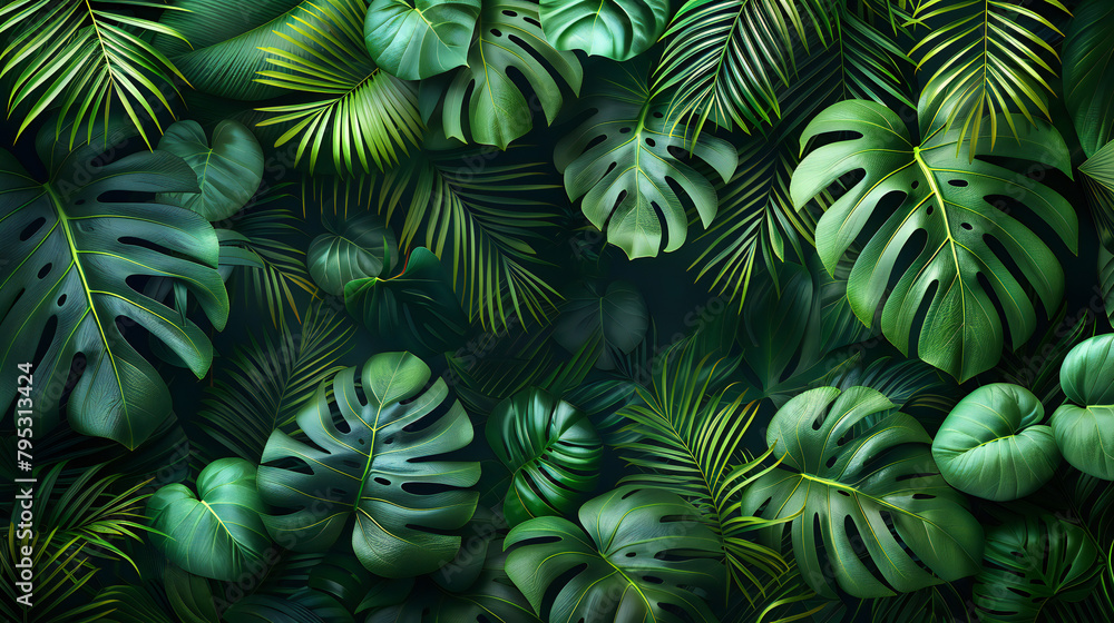 Fototapeta premium Jungle background