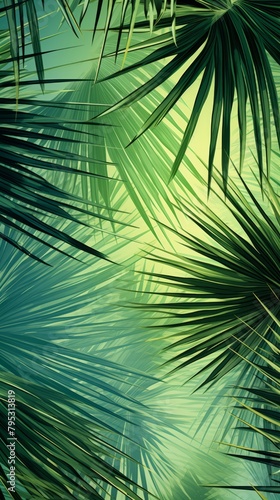 Palm leave wallpaper