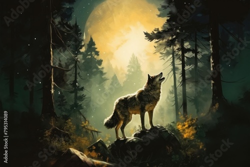 Wolf forest animal mammal © Rawpixel.com