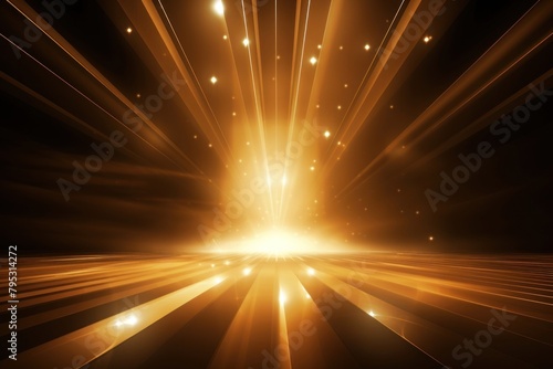 Abstract light gold backgrounds illuminated futuristic