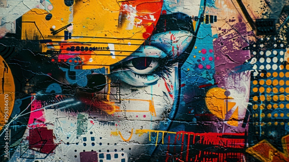 portrait art of gravity on the street of city portrait art of gravity on the street of city