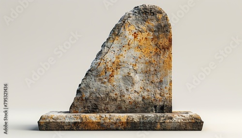 tombstone file of isolated cutout object on transparent background.