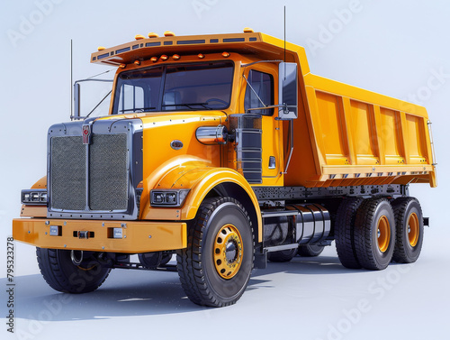 Generative ai illustration of a dump truck