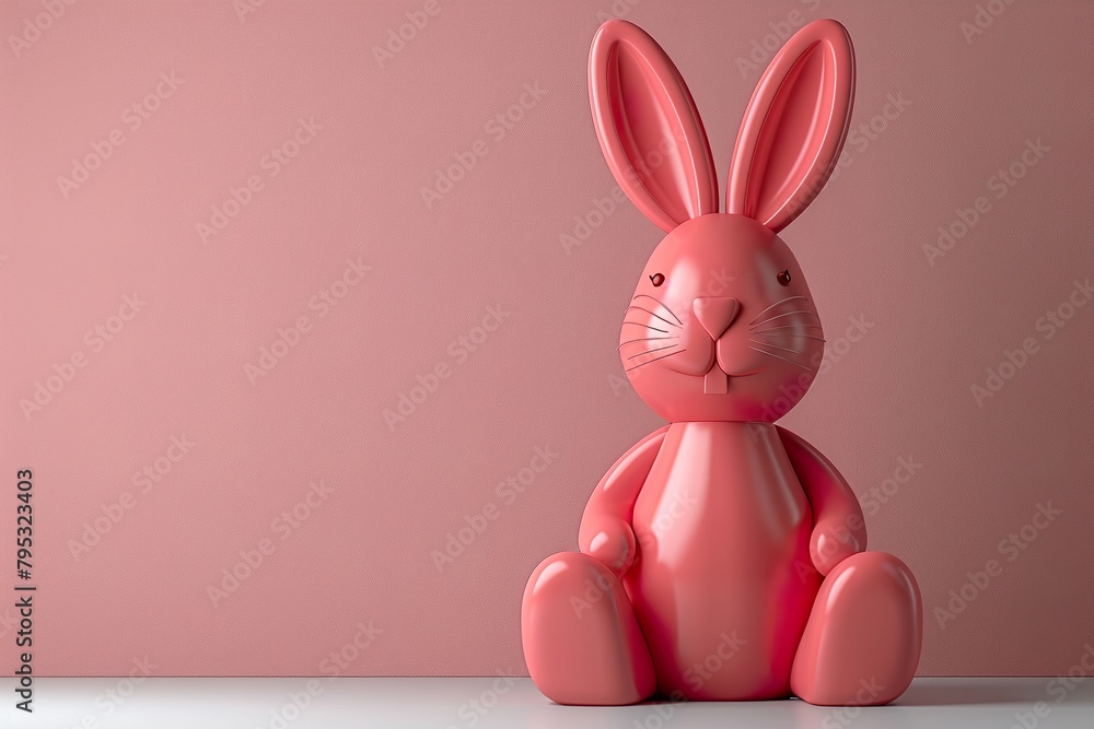 Fototapeta premium chocolate easter bunny 