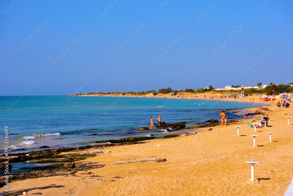 Marina Di Salve Beach (pescoluse) Puglia Italy Marina Di Salve Beach (pescoluse) Puglia Italy