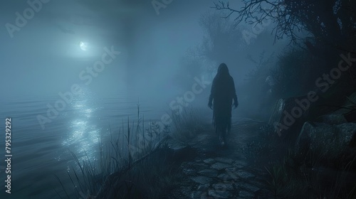 Mysterious Full Moon Encounter Ghostly Skinwalker in the Wilderness