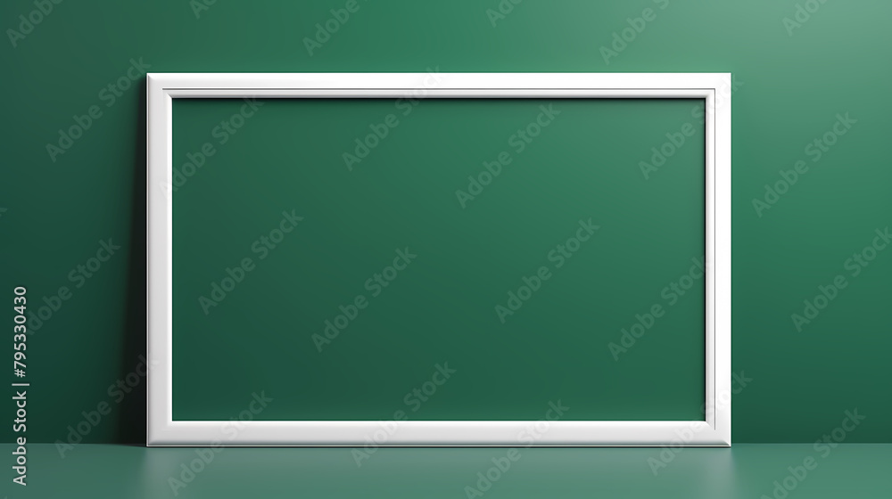 Empty white wooden frame on background Empty white wooden frame on background