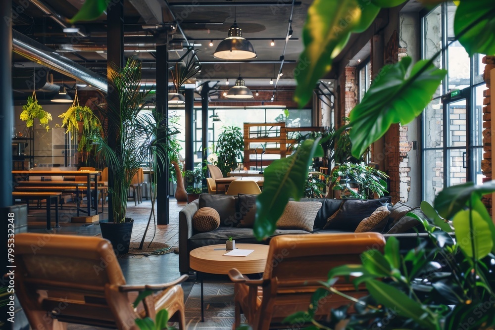 Naklejka premium Business meeting in a modern office space