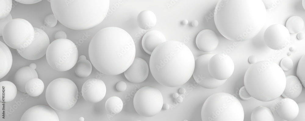 White 3-dimensional abstract background and wallpaper