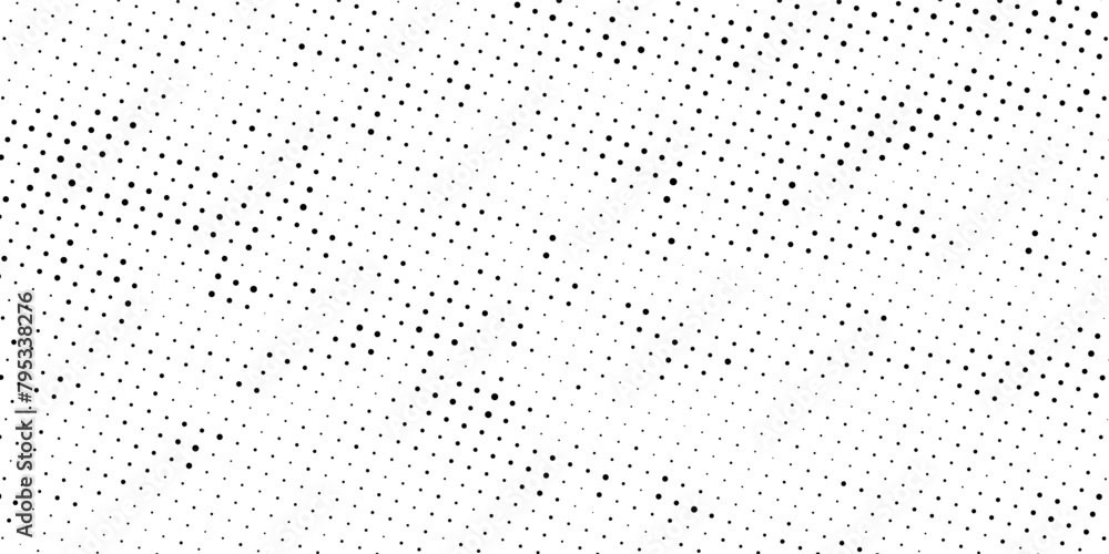 Abstract monochrome halftone pattern. Futuristic panel. Grunge dotted backdrop with circles, dots, point. Design element for web banners, posters, cards, wallpapers, sites. Black and white color