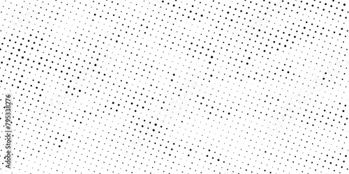 Abstract monochrome halftone pattern. Futuristic panel. Grunge dotted backdrop with circles, dots, point. Design element for web banners, posters, cards, wallpapers, sites. Black and white color photo