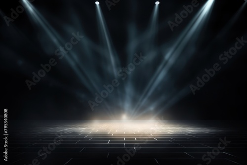 Stage spotlight effect, black background,  by rawpixel photo