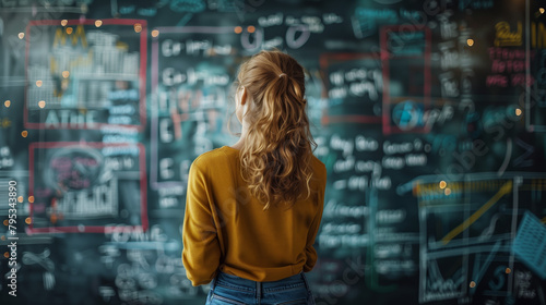 A person pondering a complex problem, surrounded by equations, diagrams, and notes, symbolizing the intellectual challenge of finding solutions.