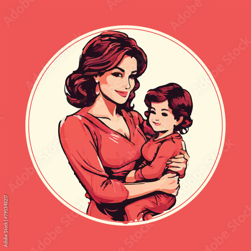 mother day mother vector design