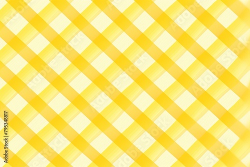 Yellow tranquil seamless playful hand drawn kidult woven crosshatch checker doodle fabric pattern cute watercolor stripes background texture blank empty pattern with copy space