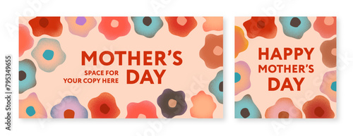 Banner and social media post template celebrating Mother's Day