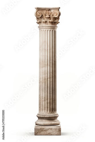 Roman column architecture white background colonnade
