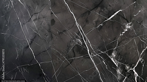 Charcoal gray marble with delicate white veins, capturing modern sophistication.