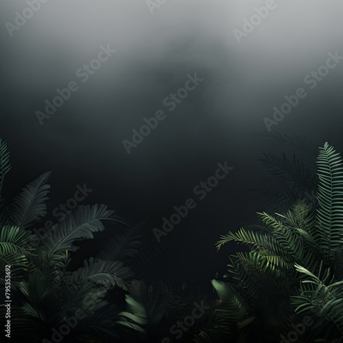 Black abstract nature blurred background gradient backdrop. Ecology concept for your graphic design  banner or poster blank empty with copy space