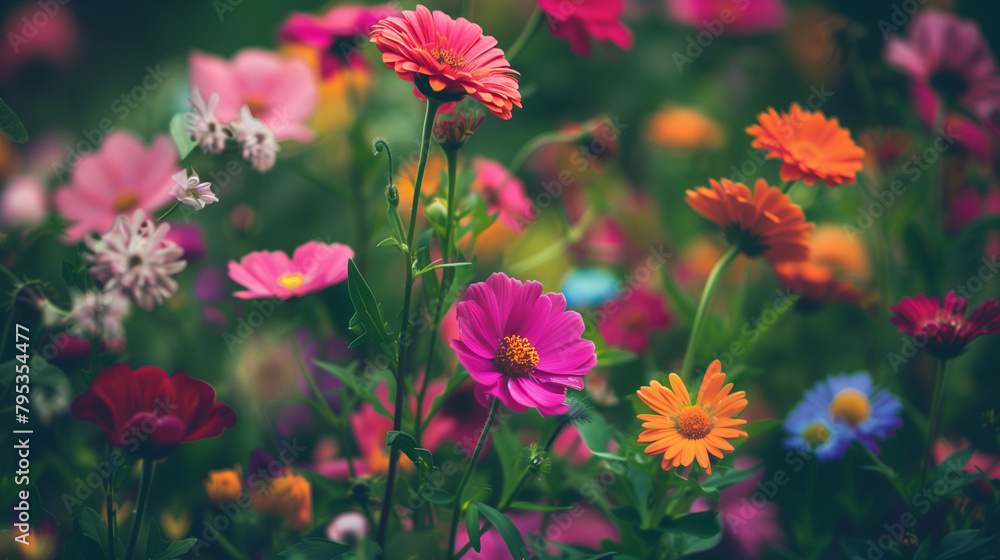 Fototapeta premium colorful poppies in the field