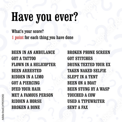 Social media game - score test