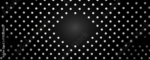 Black pop art background in retro comic style with halftone dots, vector illustration of backdrop with isolated dots blank empty with copy space 