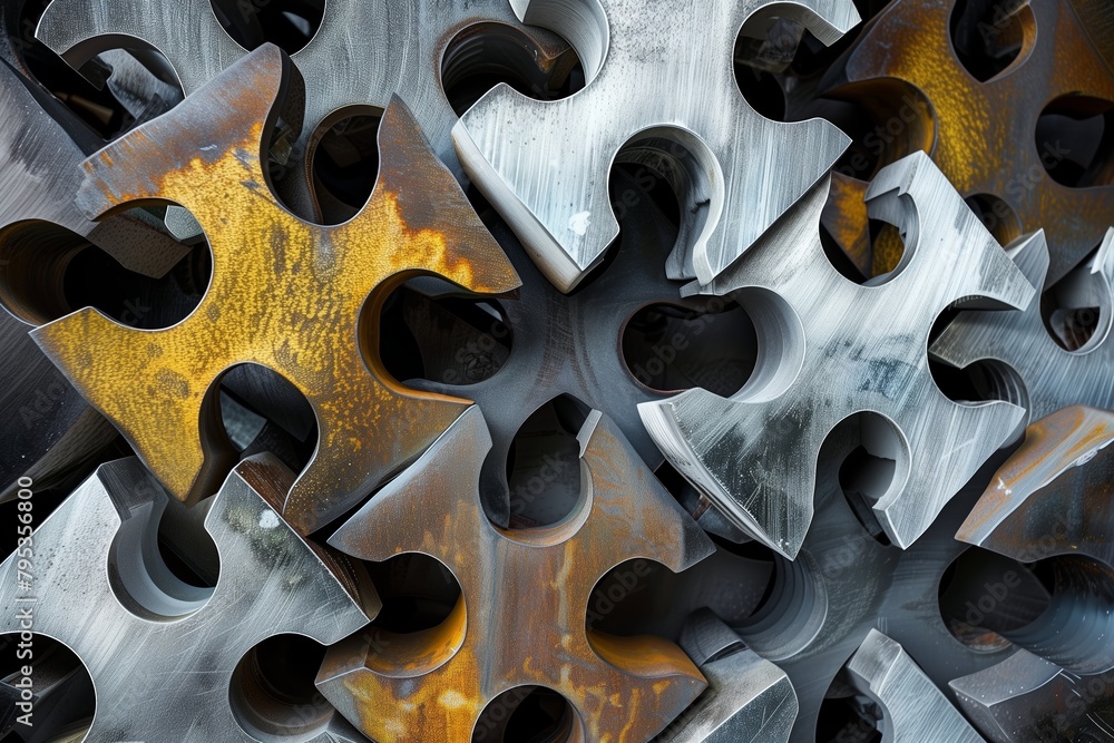 steel metal offcuts background steel metal offcuts background